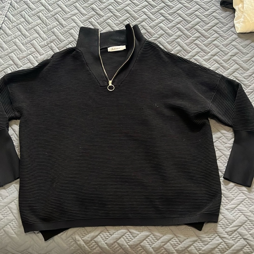 Amazon Anrabess size large 3/4 zip pullover